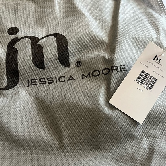 Jessica Moore Canvas Bucket Bag NWT - Picture 3 of 5
